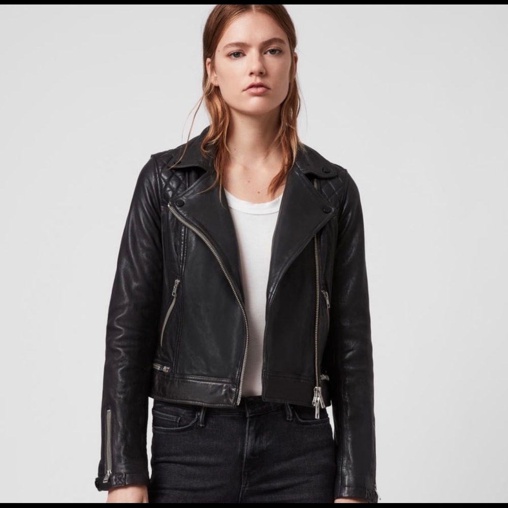 All Saints Conroy Authentic Leather Jacket